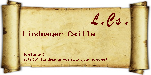 Lindmayer Csilla névjegykártya