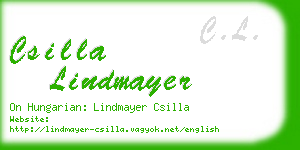 csilla lindmayer business card